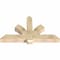 Ekena Millwork Redmond Rough Sawn Timber Gable Bracket, Douglas Fir, 60"W x 35"H x 6"D x 6"F, 14/12 Pitch GBW060X35X0606RED00RDF - alternate 3